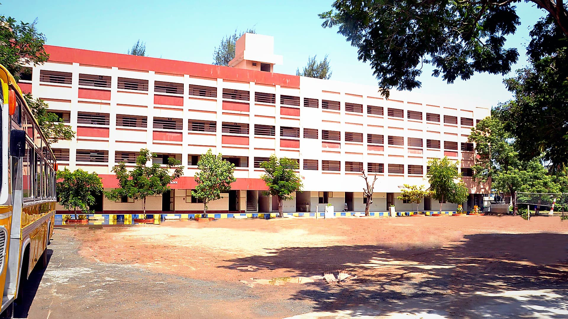 BKMHSS main campus building and courtyard